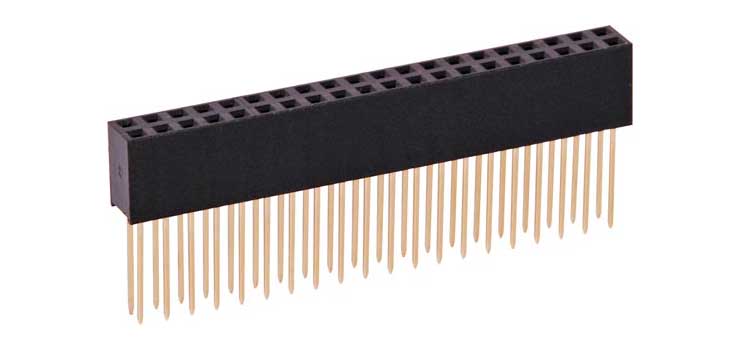 2 x 20 Pin 11mm Stackable Header Socket