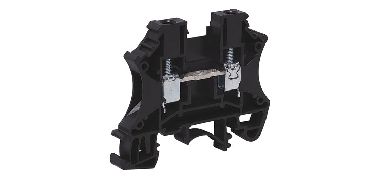 35A 4mm Black DIN Rail Terminal 