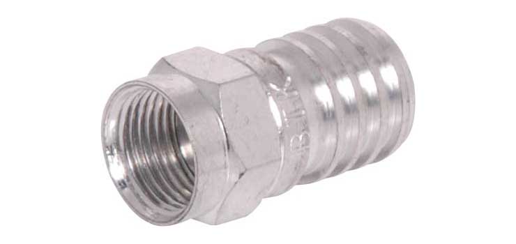 Crimp On RG6 Line Plug F Type