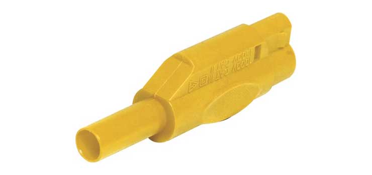 Yellow Insulated Type Banana Plug 