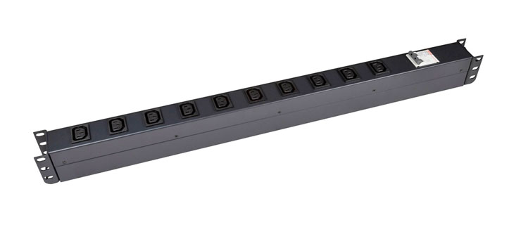 10 Outlet Vertical IEC C14 Input PDU