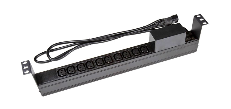 10 Outlet Horizontal IEC C14 Input PDU
