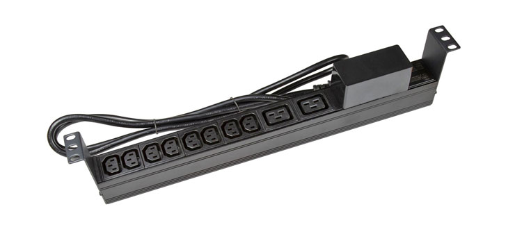 10 Outlet Horizontal IEC C20 Input PDU