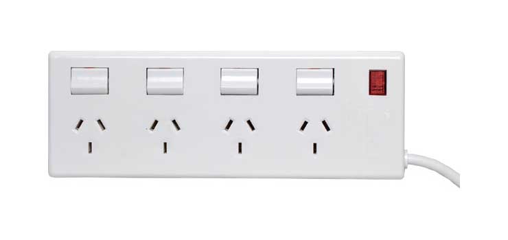 4 Way Switched Mains Power Board