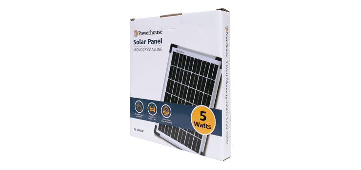 5W 12V Monocrystalline Solar Panel