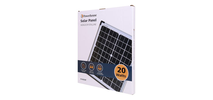 20W 12V Monocrystalline Solar Panel