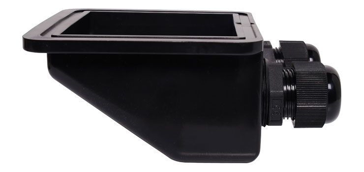Dual Gland Solar Cabling Entry Point - Black