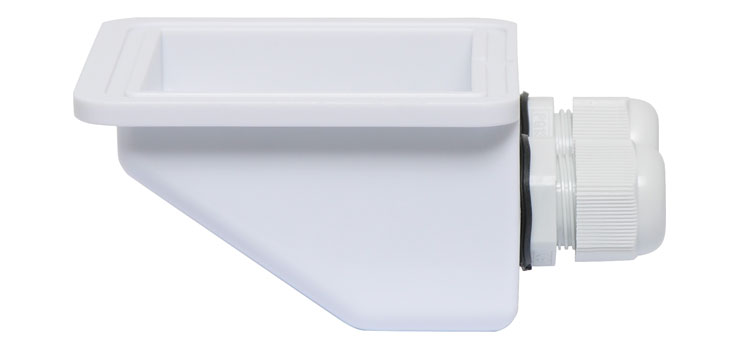Dual Gland Solar Cabling Entry Point - White