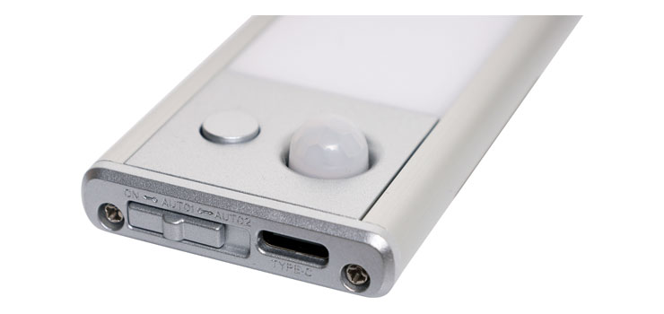 USB Rechargeable Aluminium LED Sensor Light