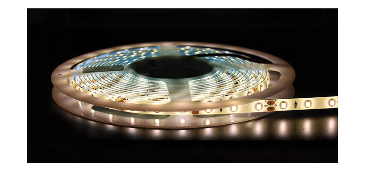 IP65 3528 Warm White 12 Volt LED Strip Light 5m