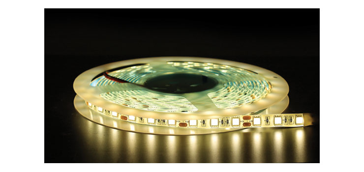 IP65 5050 Warm White 12 Volt LED Strip Light 5m