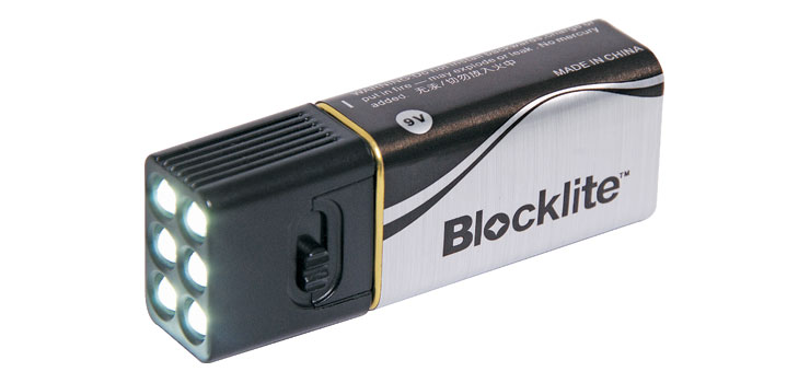 9 Volt Battery Blocklite LED Torch