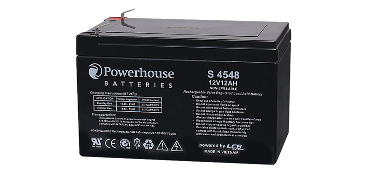 12V 12Ah Sealed Lead Acid (SLA) Battery 6.3mm/F2