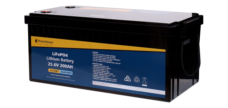 24V 200Ah Lithium LiFePO4 Battery M8/F12 With Bluetooth