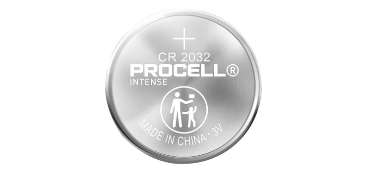 Procell Intense 3V CR2032 Lithium Battery - 5 Pack