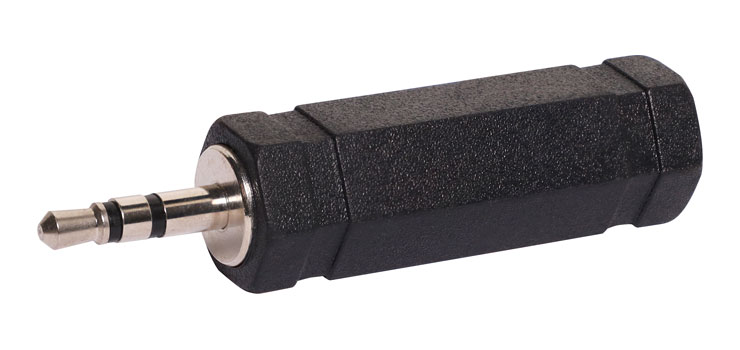 3.5mm Stereo Plug to 6.35mm Stereo Socket Adapter