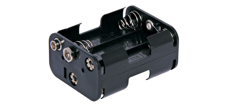6 X AA Square Battery Holder