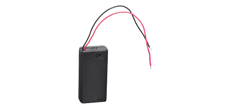 2 X AA Battery Holder With On/Off Switch