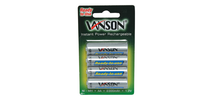 AA Low Discharge NiMH Rechargeable Battery 4pk