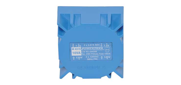 7.5V + 7.5V PCB 10VA Toroidal Transformer