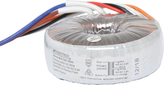 18 + 18 80VA Toroidal Transformer