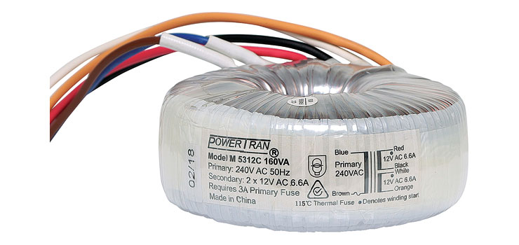 12 + 12 160VA Toroidal Transformer