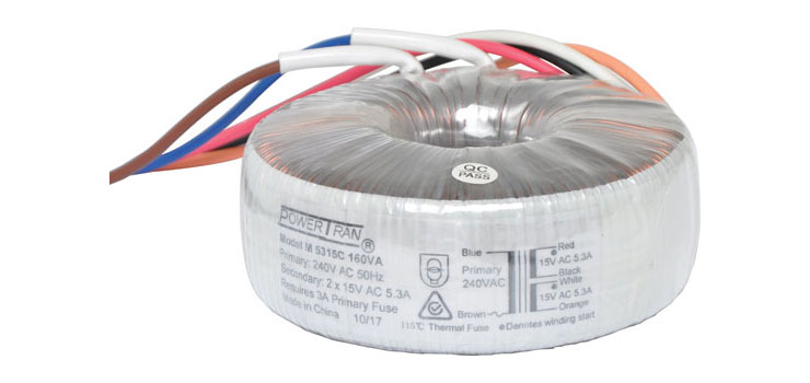 15 + 15 160VA Toroidal Transformer