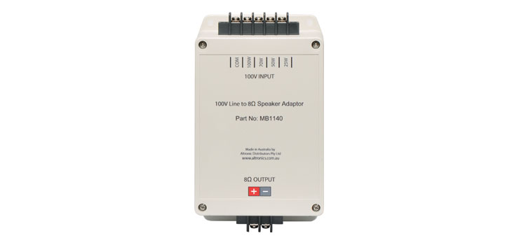 100V Line to 8 Ohm Speaker Transformer Adapter
