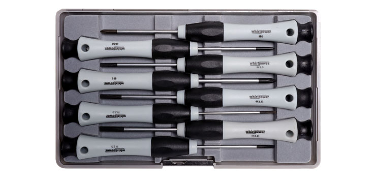 8 Piece Mini Phillips / Flat Blade Screwdriver Set