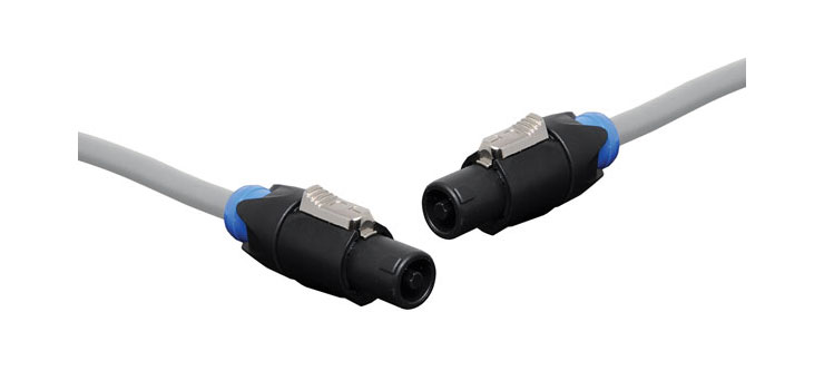20M 2 Core Heavy Duty Black SpeakOn Cable