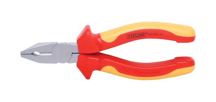8âÃ?Heavy Duty Insulated 1000V Bull Nose Electrical Pliers