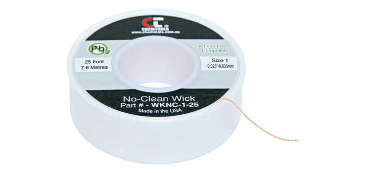 0.635mm White 7.6m Solder Wick Desoldering Braid