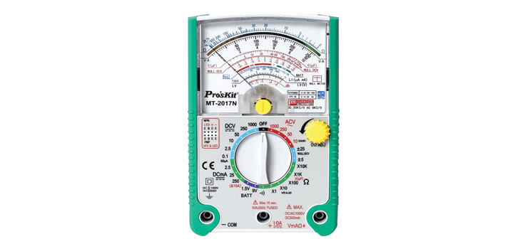 Analog Multimeter With Transistor Test