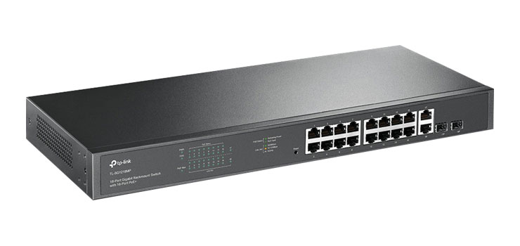 18-Port Gigabit Rackmount Switch with 16 PoE+