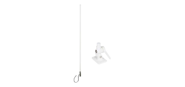7dBi Blackhawk White Marine Antenna with Mount