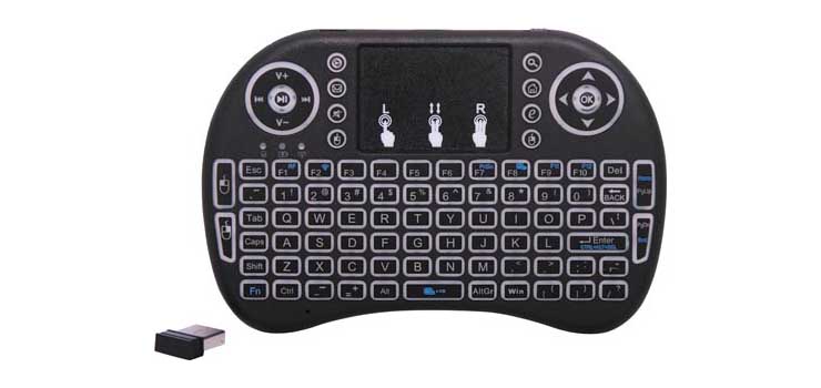 2.4GHz Wireless Media Centre Keyboard With Trackpad