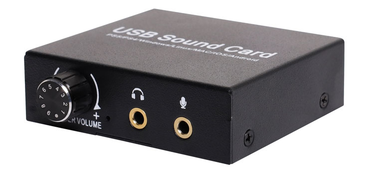 USB Sound Card with Level Control