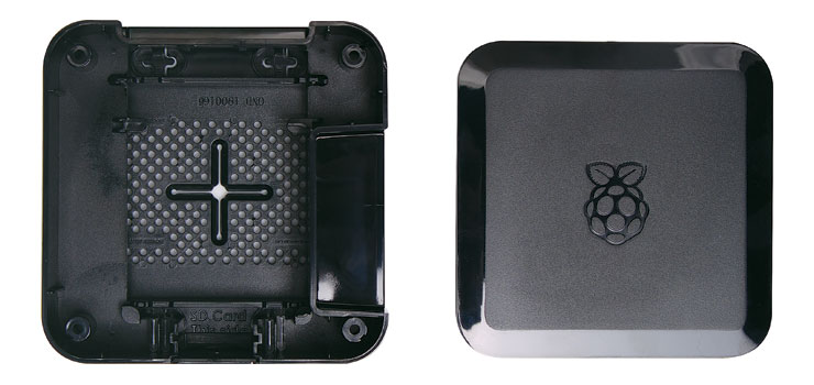 Black Quattro VESA Case to suit Raspberry Pi