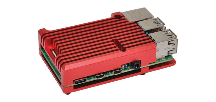 Red Armour Case To Suit Raspberry Pi 4