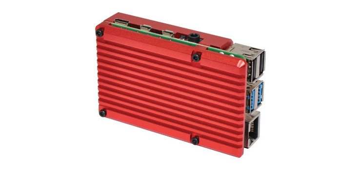 Red Armour Case To Suit Raspberry Pi 4