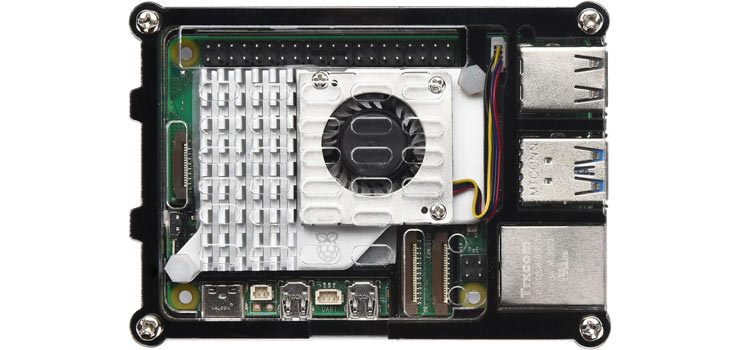 Acrylic Raspberry Pi 5 Case with Cooling Fan