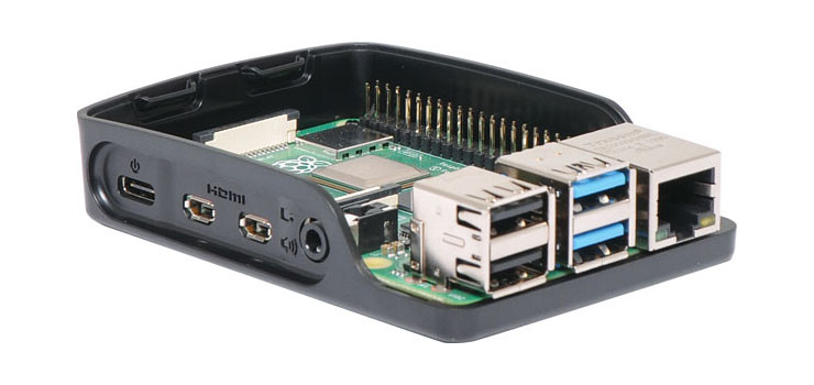 Black and Grey ABS Box to suit Raspberry Pi 4