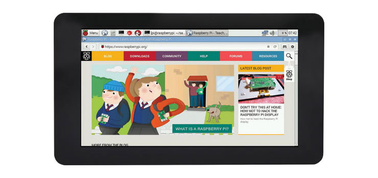 7" Capacitive Touch Screen Display for Raspberry Pi