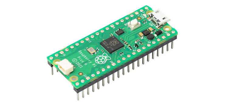 Raspberry Pi Pico H Board With Headers