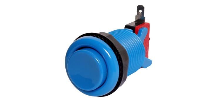 Blue Arcade Style Momentary Switch