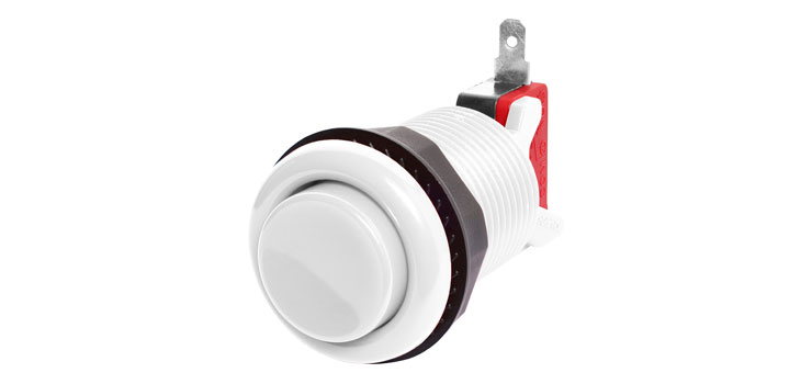 White Arcade Style Momentary Switch