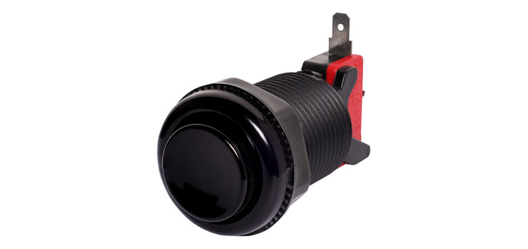 Black Arcade Style Momentary Switch