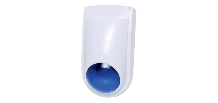 110dB Siren With Blue LED Strobe