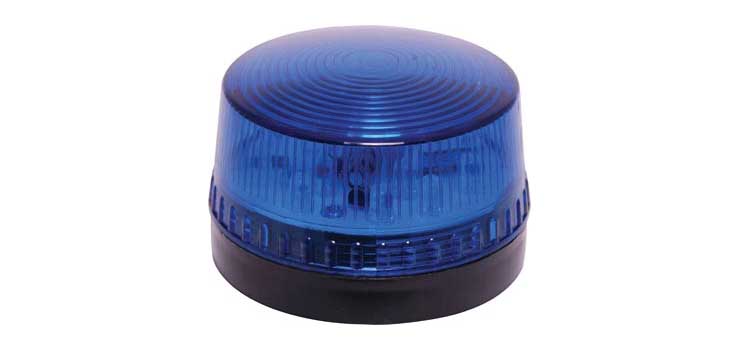 12V 1W Flashing Blue LED Strobe