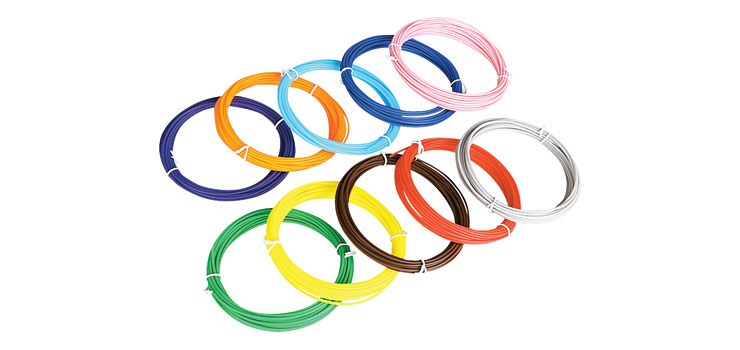 Multi Colour 5m PCL Filament 10Pk